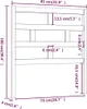 vidaXL Kopfteil 81x4x100 cm Massivholz Kiefer Produktbild-Vorschau 6