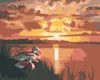Zuty - Malen nach Zahlen - ENTEN UND SONNENUNTERGANG (D. Produktbild-Vorschau 1
