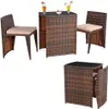 A three-piece outdoor furniture set consisting of a table and two chairs, presented on a white background. Anteprima dell’immagine prodotto