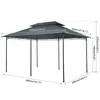 Mondeer Gartenpavillon 3x4m Premium Pavillon Metallrahmen Produktbild-Vorschau 9