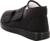 A black orthopedic shoe shown from the side. Produktbild-Vorschau