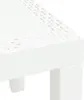 A close-up view of the corner of a white furniture item, showing a woven texture detail on the top surface and a solid leg. Náhled obrázku produktu