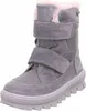 A single gray boot with pink trim is shown against a white background. Voir les images du produit