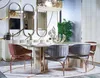Wohnzimmer Anrichte  weiß Spiegel Material Holz mit Metall Produktbild-Vorschau 3