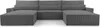 MOEBLO Wohnlandschaft DENVER U – Eckcouch aus Cordstoff Produktbild-Vorschau 2