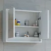 Koupelnová zrcadlová skříňka Vicco Mila Bílá 55 x 45 cm, Náhled obrázku produktu 5
