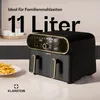 Klarstein AuraAir Color Touch Dual Heißluftfritteuse – 11L Produktbild-Vorschau 2