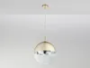 Lampada a sospensione VARUS in vetro, 1 luce Ø 30cm, oro Anteprima dell’immagine prodotto 10
