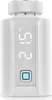 A white smart thermostat with a digital display showing temperature. Produktbild-Vorschau