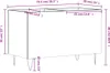 vidaXL Plattenschrank Hochglanz-Weiß 74,5x38x48 cm Produktbild-Vorschau 7
