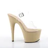 ADORE-708 Damen Sandale von Pleaser, Transparent Beige , EU Produktbild-Vorschau 5