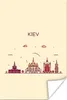 MuchoWow® Poster Skyline - Kiew - Ukraine 120x180 cm - Produktbild-Vorschau 1