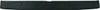 A black automotive accessory, likely a bumper protector or sill guard, is presented horizontally against a plain white background. Anteprima dell’immagine prodotto