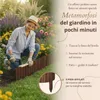 Floranica Bordura per Giardino in legno 10 x 200 cm Marrone Anteprima dell’immagine prodotto 5