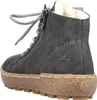A close-up, rear-facing view of a gray women's boot. Voir les images du produit