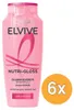 6x L'Oréal Elvive Shampoo 250 ml Nutri Gloss Produktbild-Vorschau 2