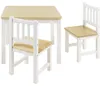 Bomi Amy Kindertafel met 2 Stoeltjes HoutNaturel Wit - Productafbeelding-voorbeeld 1