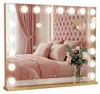 Lustro do makijażu Hollywood złote make-up wizażu 58x48cm Podgląd zdjęcia produktu 6