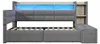 Samt Schlafsofa mit USB & Typ-C, LED-Licht, 2 Schubladen & Produktbild-Vorschau 17
