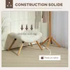 HOMCOM Repose pied salon ottoman pouf salon tabouret de Voir les images du produit 7
