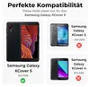 A collage showing a Samsung Galaxy XCover 5 phone and comparing its compatibility with other Samsung Galaxy models. Produktbild-Vorschau