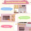 COSTWAY Houten kinderkooktoestel, speelkeuken met licht, Productafbeelding-voorbeeld 7