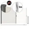 A side awning for a balcony or terrace, shown extended and with close-ups of its features. Anteprima dell’immagine prodotto