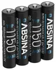ABSINA 4x AAA Akku 1150 NiMH - Akkus AAA Micro mit 1,2V & Produktbild-Vorschau 1