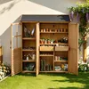 M MCombo Gartenschrank Holz mit 7 Ablagen&2 Schubladen, Produktbild-Vorschau 2