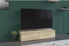Meuble TV avec 2 tiroirs, à fixer au mur ou à poser - Voir les images du produit 3