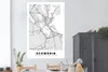 MuchoWow® Poster Deutschland - Karte - Schwerin - Stadtplan Produktbild-Vorschau 2