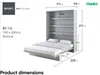 MEBLINI Schrankbett Bed Concept - Wandbett mit Lattenrost - Produktbild-Vorschau 8