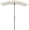 vidaXL Sonnenschirm mit Mast 200x130 cm Sandfarbe Produktbild-Vorschau 1