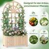 Jardinière COSTWAY avec treillis, jardinière d'extérieur Voir les images du produit 4