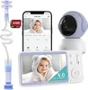 5" Babyphone mit Kamera PTZ 2K, Temperatur Produktbild-Vorschau 1