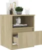 vidaXL Table de nuit chêne Sonoma 40x40x50 cm bois Voir les images du produit 8