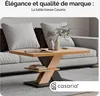 CASARIA® Tavolino Detroit 90x60x45cm da Divano 2 Ripiani in Anteprima dell’immagine prodotto 2