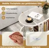 COSTWAY Mobilny szklany stolik, 2-poziomowy nowoczesny Podgląd zdjęcia produktu 5