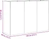 vidaXL Kvetináč čierny 120x40x80 cm Oceľ valcovaná za Náhľad obrázku produktu 8