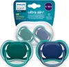 A product shot of Philips Avent Ultra Air pacifiers in their packaging. Produktbild-Vorschau