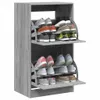 vidaXL Botník se 2 chlopněmi Grey Sonoma 60x42x108 cm Náhled obrázku produktu 4