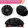 2 Stück Schlafmütze Satin Bonnet – Verstellbare Nachtmütze Produktbild-Vorschau 5
