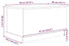 vidaXL Úložná truhla Artisan dub 70x40x38 cm Materiál na Náhled obrázku produktu 6