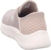 A close-up, rear-facing view of a beige Skechers slip-on shoe. Anteprima dell’immagine prodotto