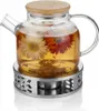 Arendo Teekanne mit Stövchen, Teebereiter Glas für losen Produktbild-Vorschau 1