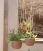 3x Pflanzenampel "Terra" aus Seegras, Blumenampel, Produktbild-Vorschau 1