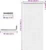 vidaXL Závěs na dveře z řetízků 90x212 cm hliník Náhled obrázku produktu 4