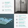 doporro Porte de Douche Pivotante 120x195cm pour Niche Voir les images du produit 3