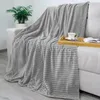 Coperta copriletto a righe poltrona letto grande grigio Anteprima dell’immagine prodotto 14