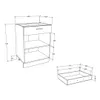 Meuble de cuisine | Dimensions env. H. 82 x W. 60 x. T. 46 Voir les images du produit 5